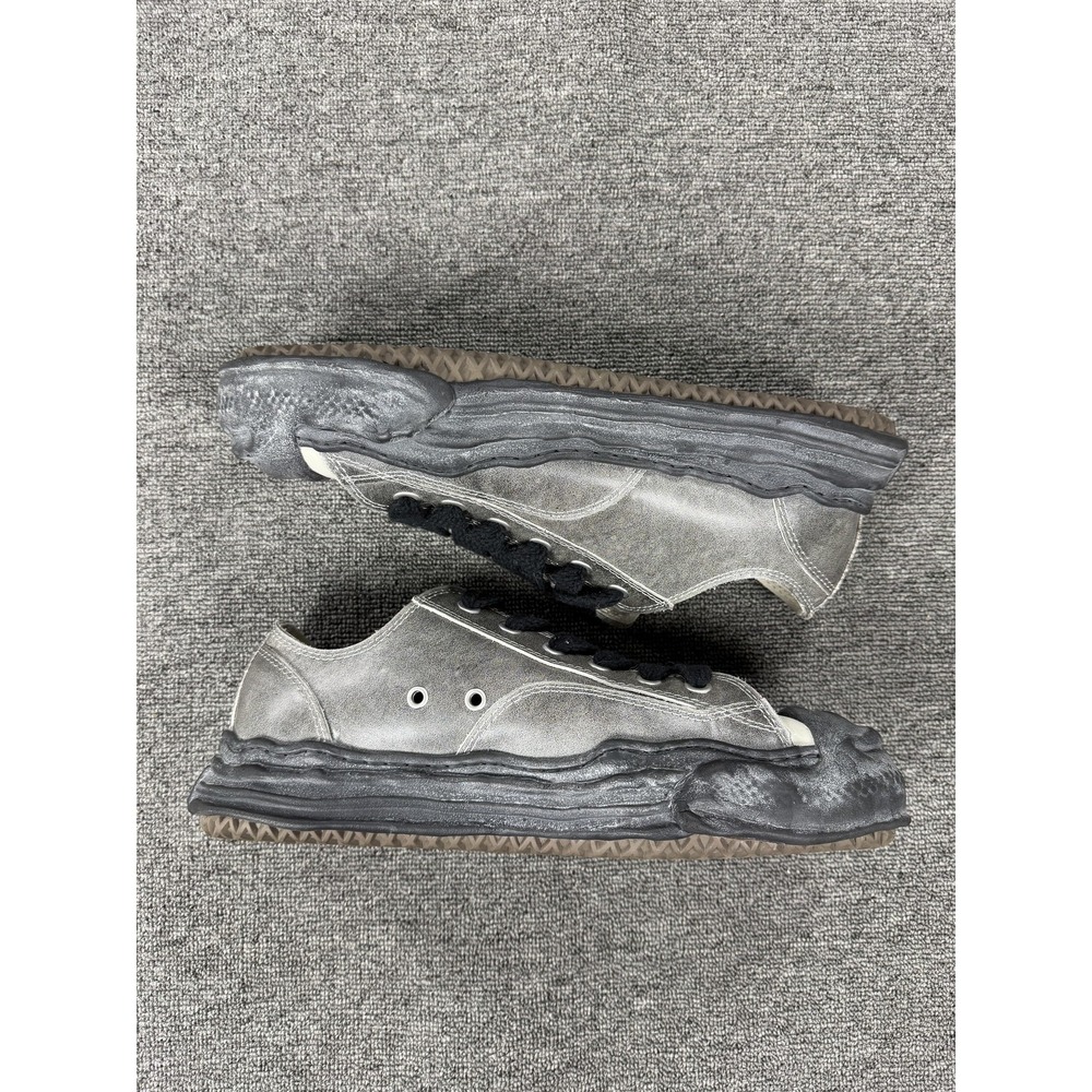 Maison Mihara Yasuhiro Shoes Mens 11 Gray Canvas Low Top Casual Sneakers Lace Up - Picture 13 of 15